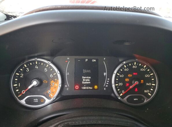 ZACCJABB8HPE79756 2017 JEEP RENEGADE Silver ხელსაწყოთა პანელის ხედი