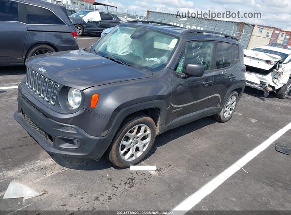ZACCJABB8JPJ51160 2018 JEEP RENEGADE Gray Передня ліва чверть