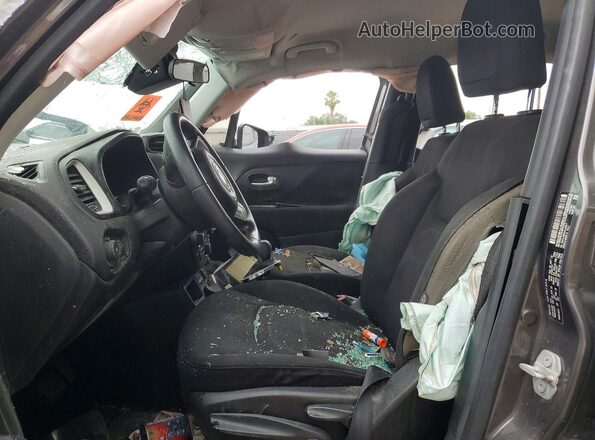 ZACCJABB9JPJ43617 2018 JEEP RENEGADE Gray Front interior view