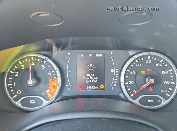 ZACCJABBXJPG83545 2018 JEEP RENEGADE White Вид щитка приладів