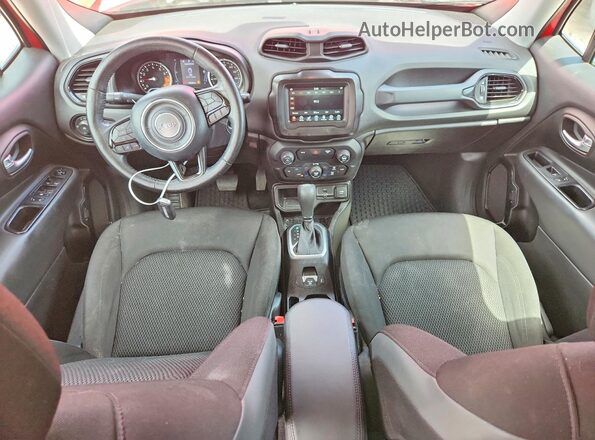 ZACCJABBXJPH29830 2018 JEEP RENEGADE Red Dashboard view