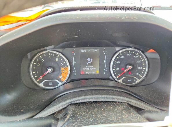 ZACCJABBXJPH83676 2018 JEEP RENEGADE Желтый Вид щитка приборов