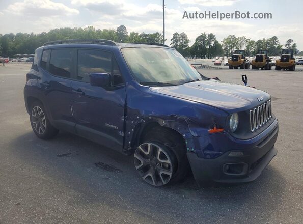 ZACCJABT1GPC48916 2016 JEEP RENEGADE Синий Передняя правая четверть