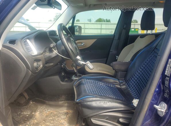 ZACCJABT1GPC48916 2016 JEEP RENEGADE Синий Вид салона спереди