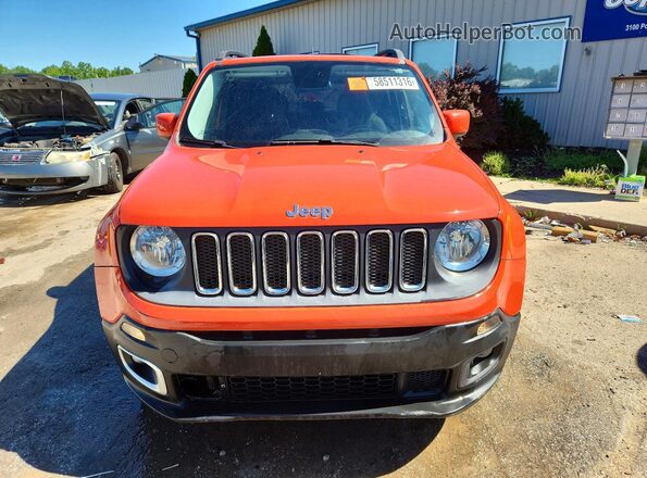 ZACCJABT1GPC60998 2016 JEEP RENEGADE Оранжевый Вид спереди