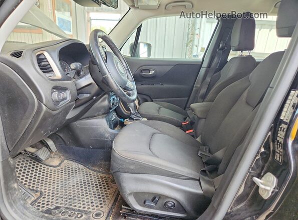 ZACCJABT3GPD65459 2016 JEEP RENEGADE Black Widok wnętrza z przodu