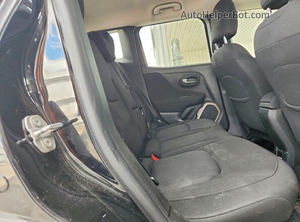 ZACCJABT3GPD65459 2016 JEEP RENEGADE Black Widok tylnych siedzeń