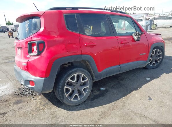 ZACCJABT3GPD73352 2016 JEEP RENEGADE Red Задня права чверть