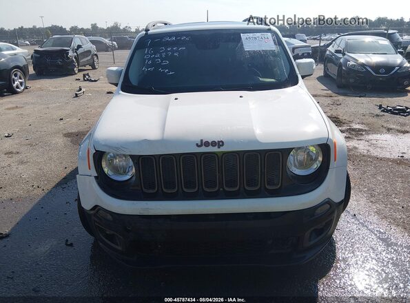 ZACCJABT4GPD02872 2016 JEEP RENEGADE White Instrument cluster view