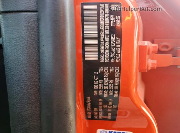 ZACCJABT5GPD84532 2016 JEEP RENEGADE Orange VIN sticker view