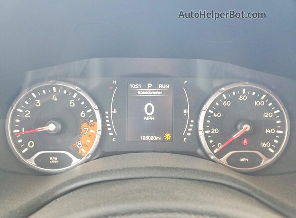 ZACCJABT5GPD84532 2016 JEEP RENEGADE Orange Instrument cluster view