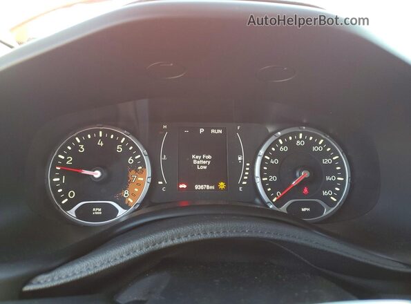 ZACCJABT5GPE14189 2016 JEEP RENEGADE Orange Vista del cuadro de instrumentos