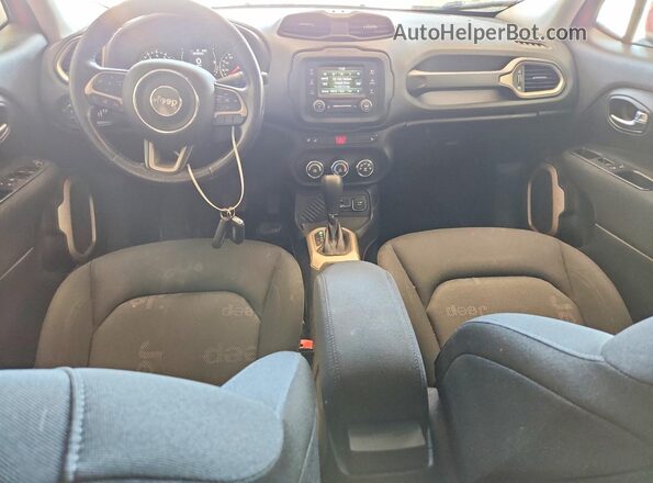 ZACCJABT6GPC60236 2016 JEEP RENEGADE Red Dashboard view
