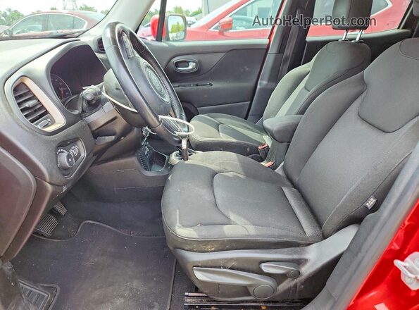 ZACCJABT6GPD08141 2016 JEEP RENEGADE Красный Вид салона спереди