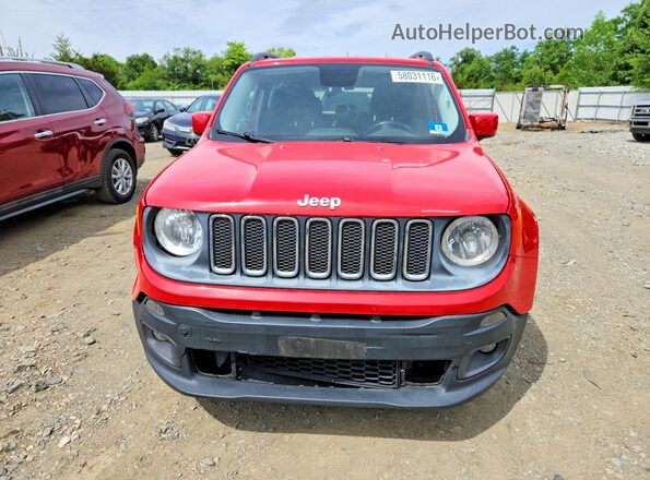 ZACCJABT6GPD08141 2016 JEEP RENEGADE Красный Вид спереди
