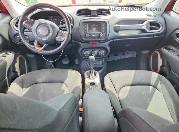 ZACCJABT6GPD08141 2016 JEEP RENEGADE Красный Вид панели приборов