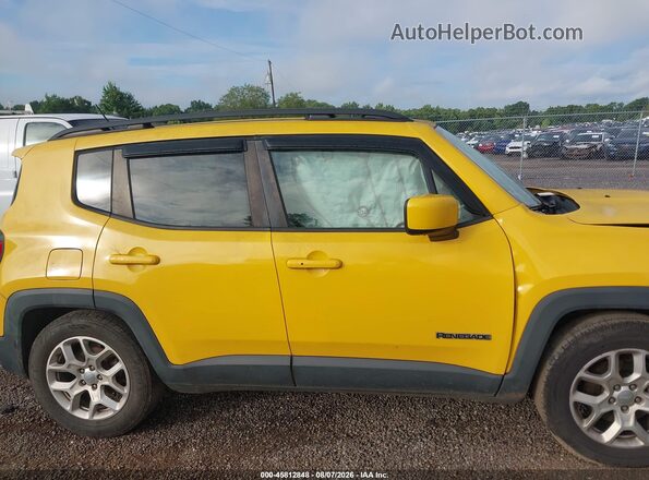 ZACCJABT6GPD15106 2016 JEEP RENEGADE Yellow Вид задньої частини салону