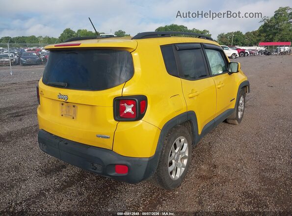 ZACCJABT6GPD15106 2016 JEEP RENEGADE Yellow Задня права чверть
