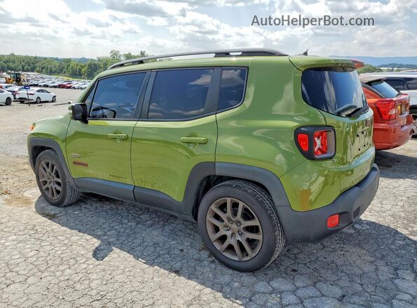 ZACCJABT6GPD45478 2016 JEEP RENEGADE Green Задня ліва чверть