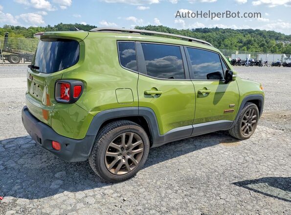 ZACCJABT6GPD45478 2016 JEEP RENEGADE Green Задня права чверть
