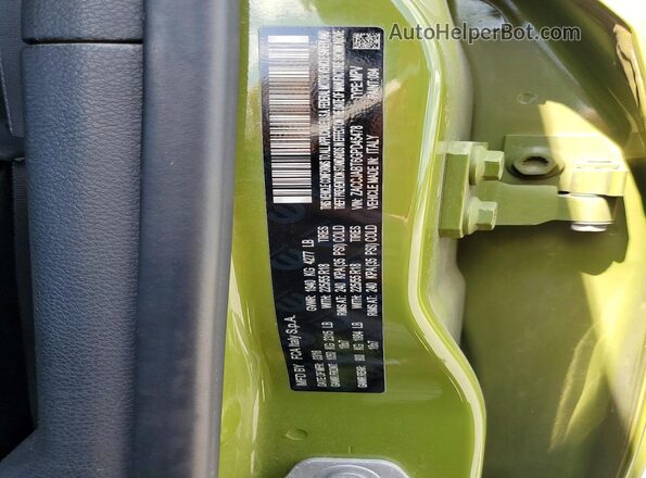 ZACCJABT6GPD45478 2016 JEEP RENEGADE Green Вид наклейки з VIN-кодом