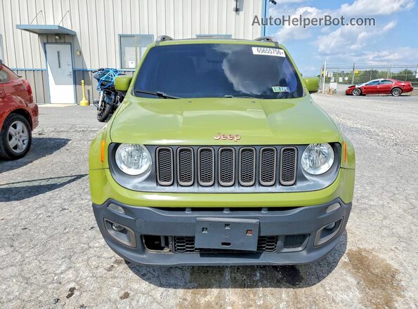 ZACCJABT6GPD45478 2016 JEEP RENEGADE Green Вид спереду