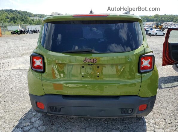 ZACCJABT6GPD45478 2016 JEEP RENEGADE Green Вид ззаду