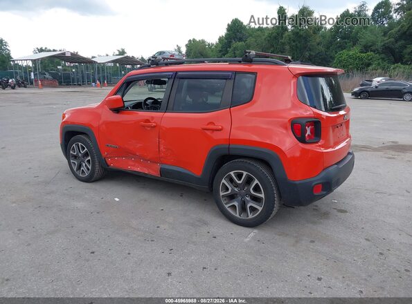 ZACCJABT7GPD43089 2016 JEEP RENEGADE Orange Задня ліва чверть