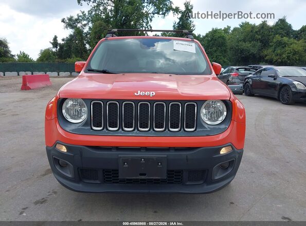 ZACCJABT7GPD43089 2016 JEEP RENEGADE Orange Вид щитка приладів