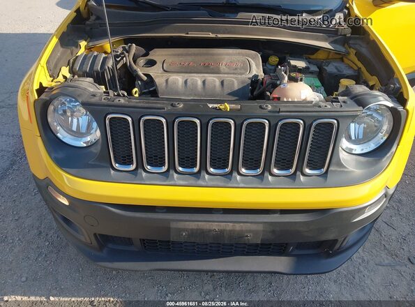 ZACCJABT8GPD66140 2016 JEEP RENEGADE Yellow Вид ззаду