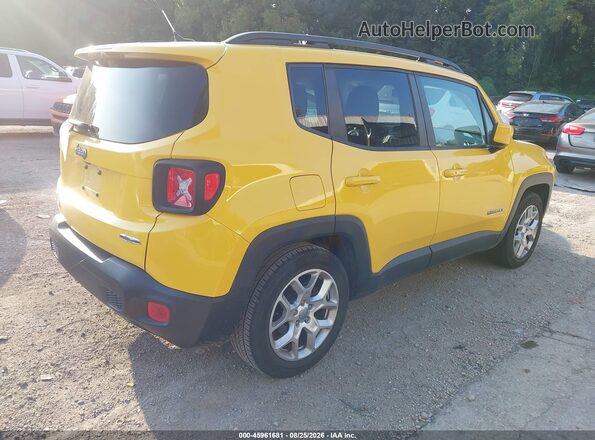 ZACCJABT8GPD66140 2016 JEEP RENEGADE Yellow Задня права чверть