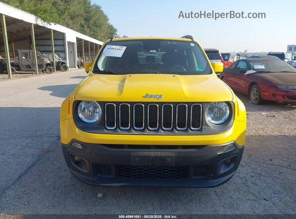 ZACCJABT8GPD66140 2016 JEEP RENEGADE Yellow Вид щитка приладів