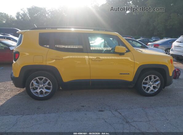 ZACCJABT8GPD66140 2016 JEEP RENEGADE Yellow Вид задньої частини салону