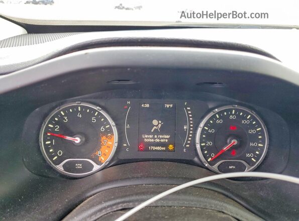 ZACCJABW5GPD99803 2016 JEEP RENEGADE Tan Widok zestawu wskaźników