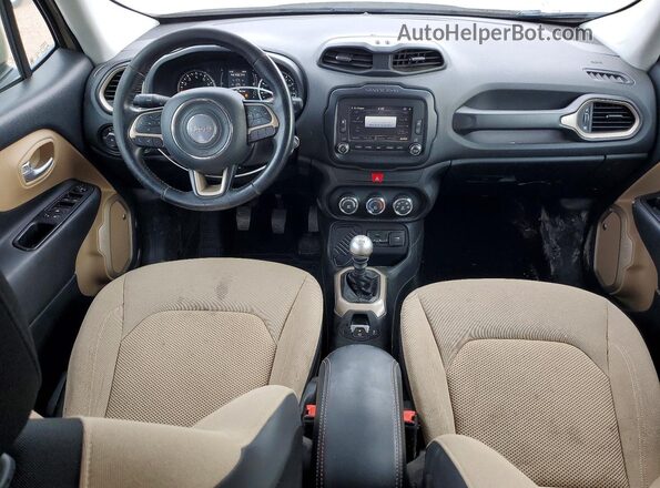 ZACCJABW5GPD99803 2016 JEEP RENEGADE Tan Widok deski rozdzielczej