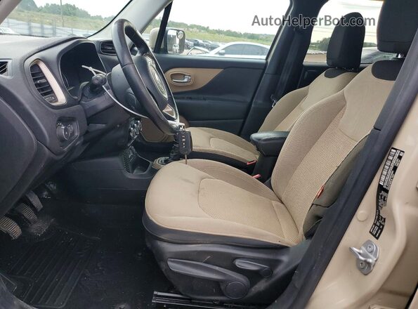 ZACCJABW5GPD99803 2016 JEEP RENEGADE Tan Widok wnętrza z przodu