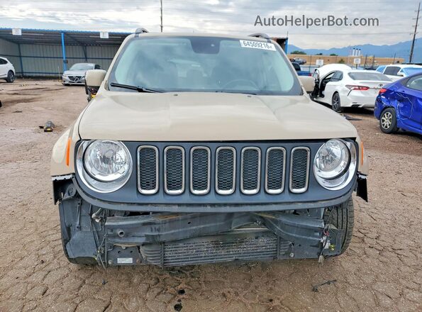 ZACCJABW5GPD99803 2016 JEEP RENEGADE Tan Widok z przodu