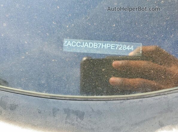 ZACCJADB7HPE72844 2017 JEEP RENEGADE Silver VIN sticker view