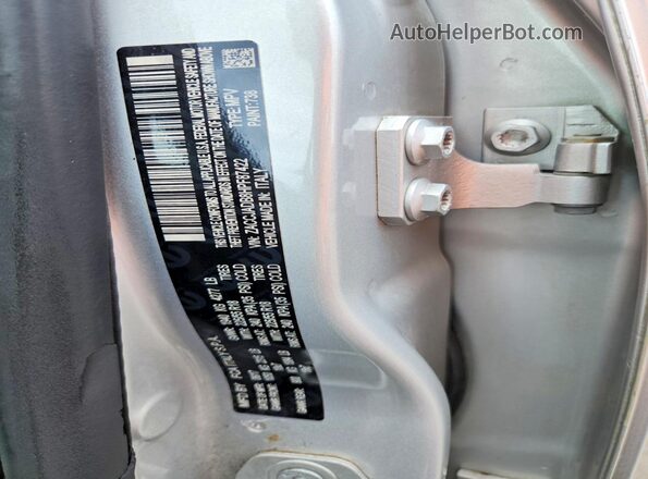 ZACCJADB8HPF87422 2017 JEEP RENEGADE Серебряный Вид наклейки с VIN-кодом