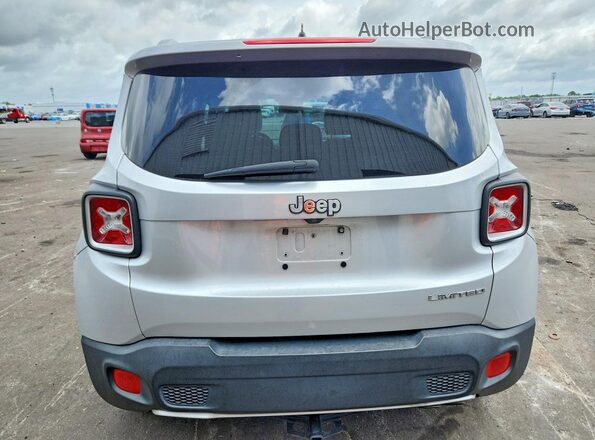ZACCJADB8HPF87422 2017 JEEP RENEGADE Серебряный Вид сзади