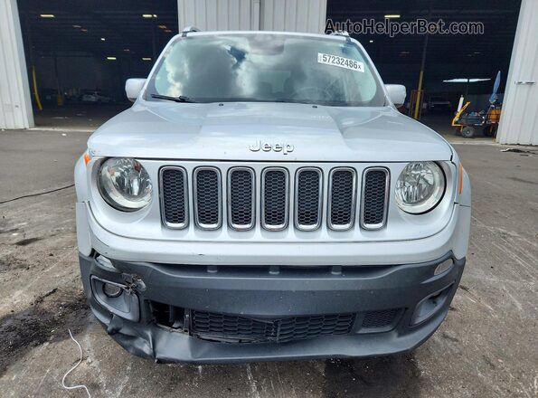 ZACCJADB8HPF87422 2017 JEEP RENEGADE Серебряный Вид спереди