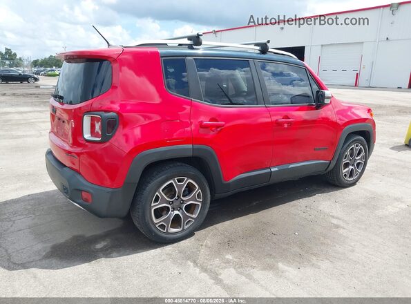 ZACCJADT0GPC85078 2016 JEEP RENEGADE Red Задня права чверть