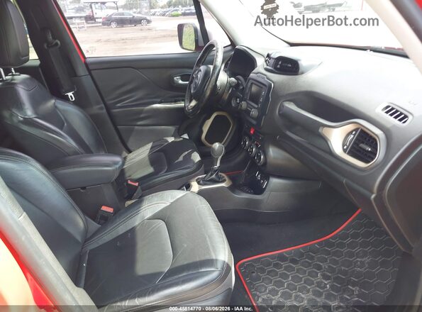 ZACCJADT0GPC85078 2016 JEEP RENEGADE Red Вид салону спереду
