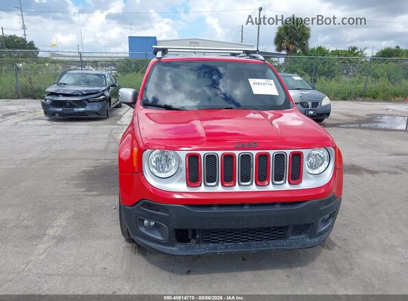 ZACCJADT0GPC85078 2016 JEEP RENEGADE Red Вид щитка приладів