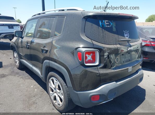 ZACCJADT2GPC71246 2016 JEEP RENEGADE Black Հետևի ձախ