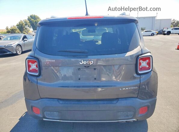 ZACCJADT2GPC73918 2016 JEEP RENEGADE Gray Հետևի տեսք