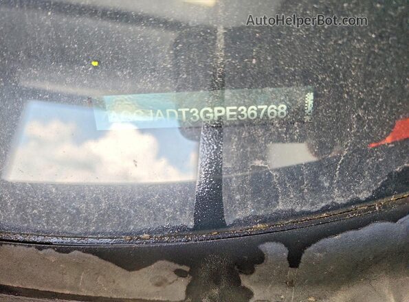 ZACCJADT3GPE36768 2016 JEEP RENEGADE Gray Vista de la etiqueta del VIN