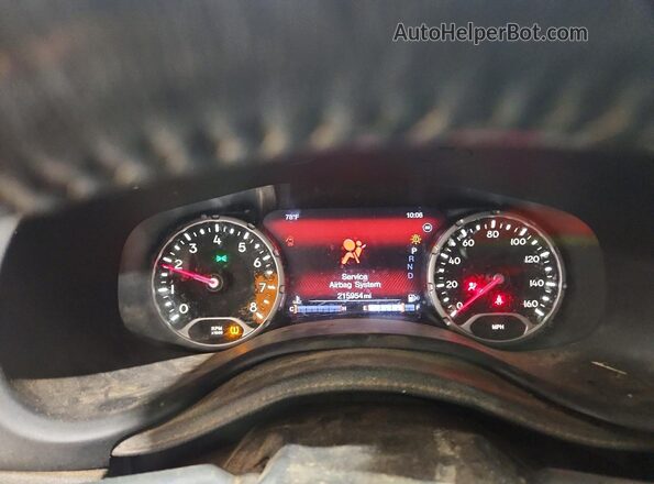 ZACCJADT5GPD40401 2016 JEEP RENEGADE Silver Вид щитка приладів
