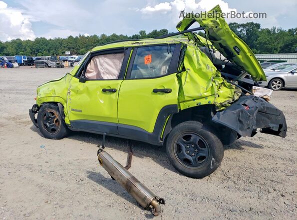 ZACCJBAB0JPG92567 2018 JEEP RENEGADE Green Հետևի ձախ
