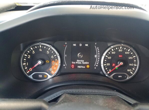 ZACCJBAB1JPJ42162 2018 JEEP RENEGADE Синий Вид щитка приборов
